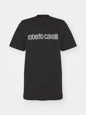 T-shirt z nadrukiem Roberto Cavalli