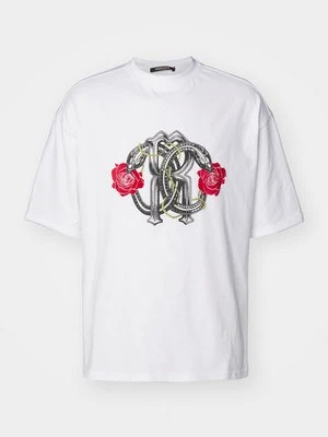 T-shirt z nadrukiem Roberto Cavalli