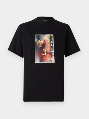 T-shirt z nadrukiem Roberto Cavalli