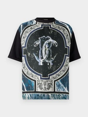T-shirt z nadrukiem Roberto Cavalli