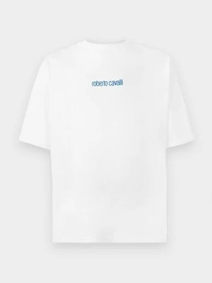 T-shirt z nadrukiem Roberto Cavalli