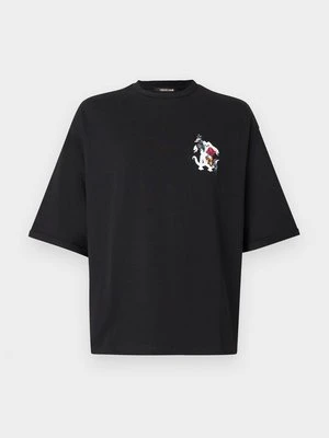 T-shirt z nadrukiem Roberto Cavalli