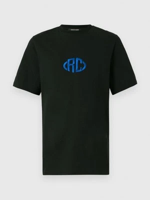 T-shirt z nadrukiem Roberto Cavalli