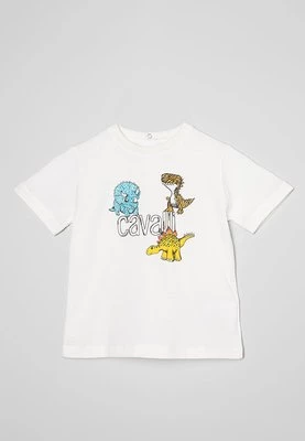 T-shirt z nadrukiem Roberto Cavalli Junior