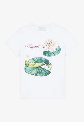 T-shirt z nadrukiem Roberto Cavalli Junior