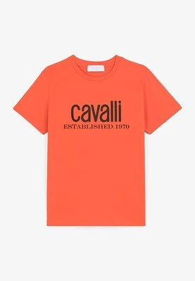 T-shirt z nadrukiem Roberto Cavalli Junior