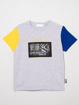 T-shirt z nadrukiem Roberto Cavalli Junior