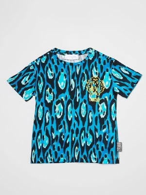 T-shirt z nadrukiem Roberto Cavalli Junior