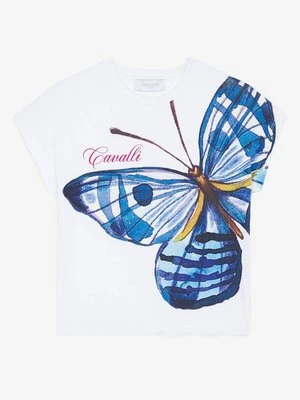 T-shirt z nadrukiem Roberto Cavalli Junior