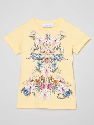 T-shirt z nadrukiem Roberto Cavalli Junior