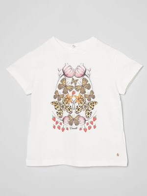 T-shirt z nadrukiem Roberto Cavalli Junior