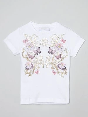 T-shirt z nadrukiem Roberto Cavalli Junior