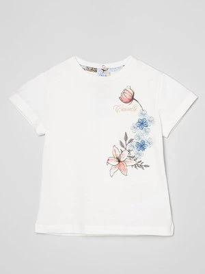 T-shirt z nadrukiem Roberto Cavalli Junior