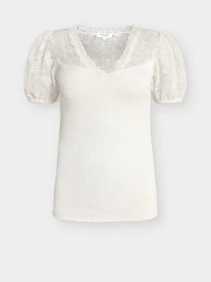 T-shirt z nadrukiem Rosemunde mleczny