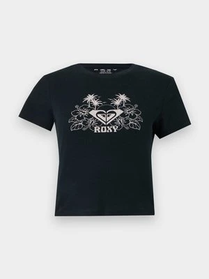 T-shirt z nadrukiem Roxy czarny