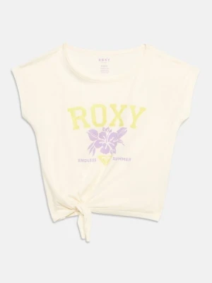T-shirt z nadrukiem Roxy biały