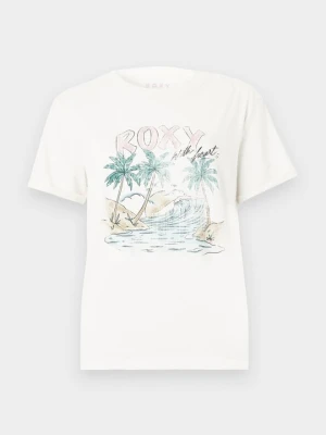 T-shirt z nadrukiem Roxy biały