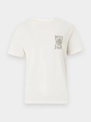 T-shirt z nadrukiem Roxy biały