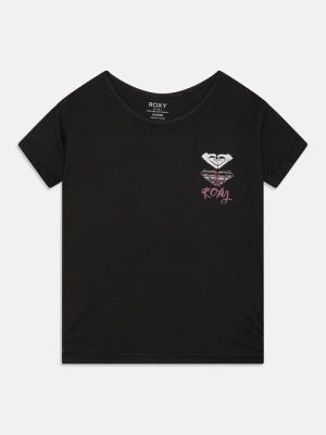 T-shirt z nadrukiem Roxy czarny
