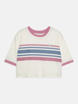 T-shirt z nadrukiem Roxy mleczny