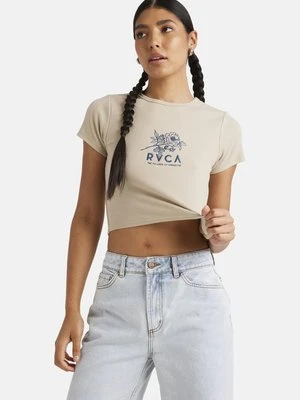 T-shirt z nadrukiem RVCA