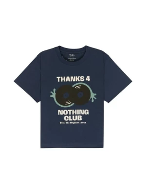 T-shirt z nadrukiem RVCA niebieski