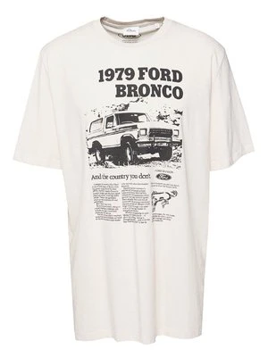 T-shirt z nadrukiem s.Oliver szary melanż