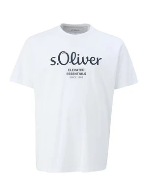 T-shirt z nadrukiem s.Oliver biały