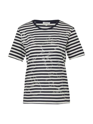 T-shirt z nadrukiem s.Oliver granatowy