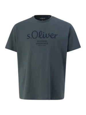 T-shirt z nadrukiem s.Oliver szary