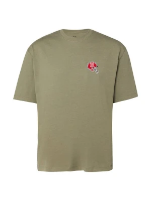 T-shirt z nadrukiem s.Oliver butelkowa zieleń