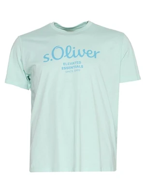 T-shirt z nadrukiem s.Oliver zielony