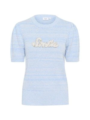 Zdjęcie produktu T-shirt z nadrukiem Saint Tropez niebieski melanż