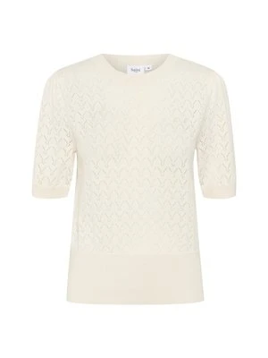 T-shirt z nadrukiem Saint Tropez mleczny