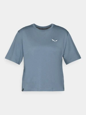 T-shirt z nadrukiem Salewa niebieski