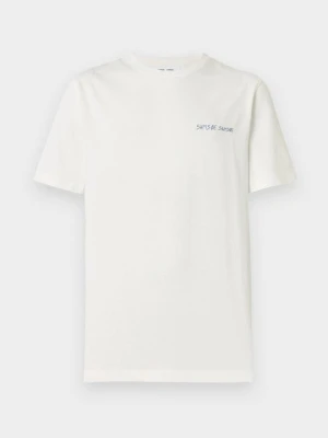 T-shirt z nadrukiem Samsøe Samsøe biały