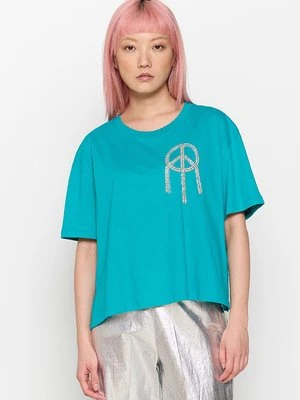 T-shirt z nadrukiem sandro