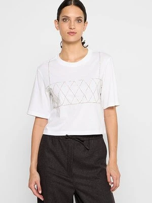 T-shirt z nadrukiem sandro