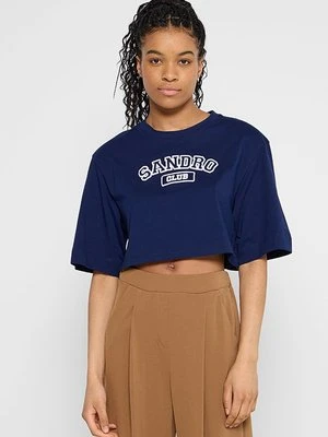 T-shirt z nadrukiem sandro