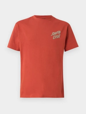T-shirt z nadrukiem Santa Cruz beżowy