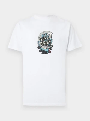 T-shirt z nadrukiem Santa Cruz biały