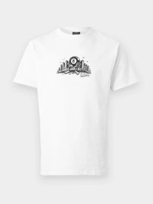 T-shirt z nadrukiem Santa Cruz biały