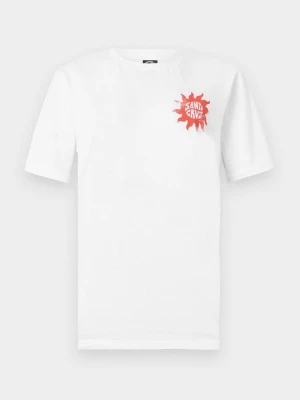 T-shirt z nadrukiem Santa Cruz biały