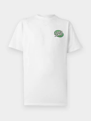 T-shirt z nadrukiem Santa Cruz biały