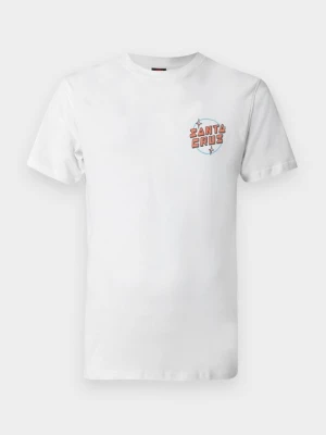 T-shirt z nadrukiem Santa Cruz biały
