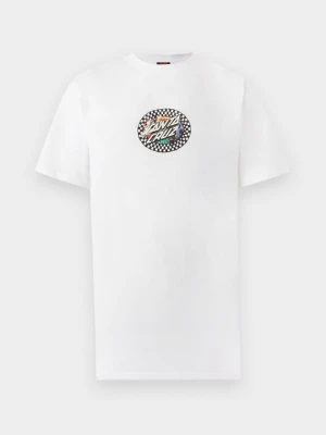 T-shirt z nadrukiem Santa Cruz biały