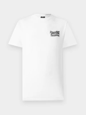 T-shirt z nadrukiem Santa Cruz biały