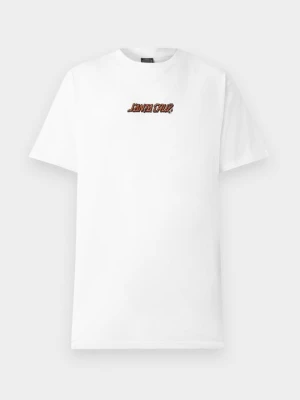 T-shirt z nadrukiem Santa Cruz biały