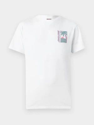 T-shirt z nadrukiem Santa Cruz biały