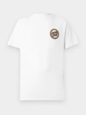 T-shirt z nadrukiem Santa Cruz biały
